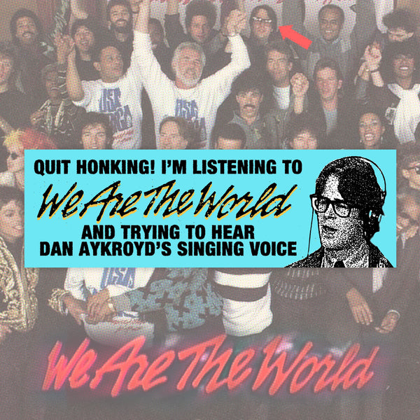 We Are The Aykroyd Bumper Sticker