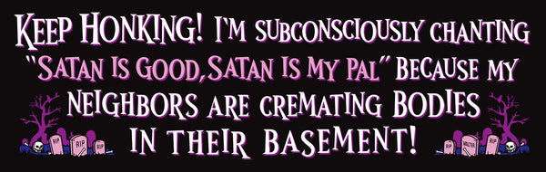 Burbs Bumper Sticker