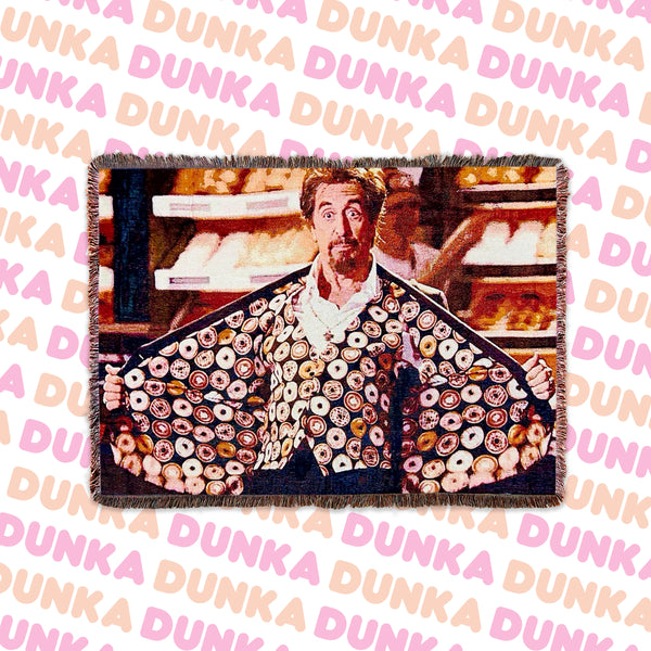A Dunka-Dunka-Dunka-Dunka-Dunkaccino Blanket