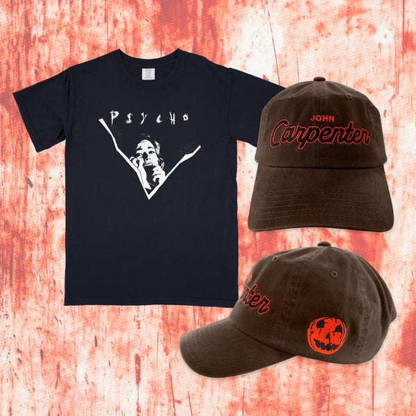 Psycho shirt & John Carpenter hat combo (PRE-ORDER)