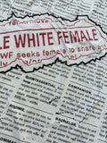 Vintage Single White Female AOP shirt (secondhand)